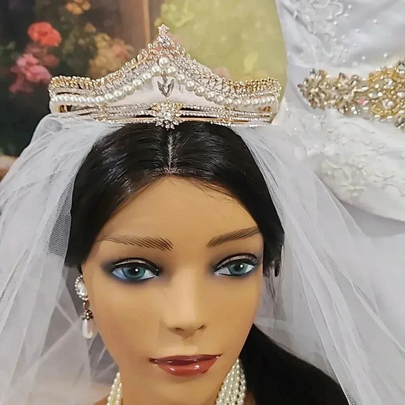 Shower Me With Pearls is a Unique One-Of-A-Kind Tiara Bundle - Picture 4 of 17